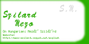 szilard mezo business card